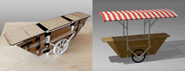 Créa'roulotte, fabrication d'un stand mobile pour les artistes et artisan.e.s de Malakoff